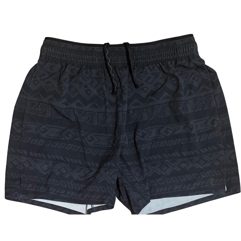 Chubbies Black Tribal Geometric Pattern Quick Dry Swim Trunks‎ Men's SZ Small